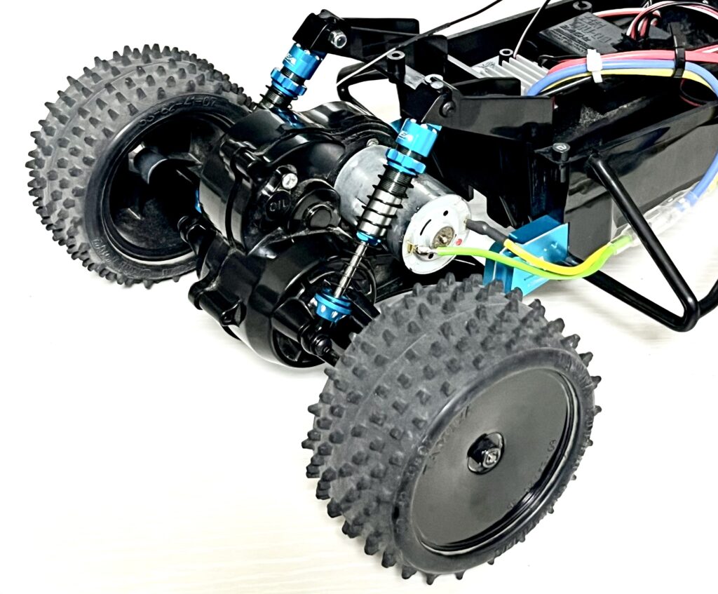 Rear shocks installed